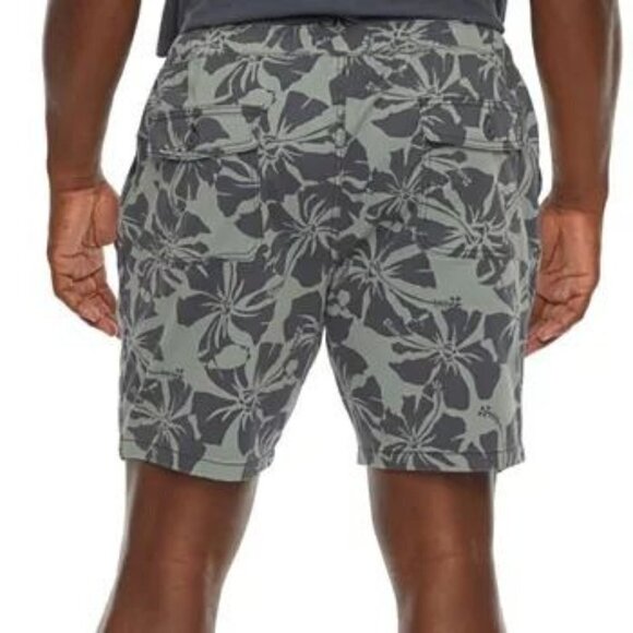 Mutual Weave Men's Blue Balsam Hibiscus Chino Board Shorts - Picture 8 of 8